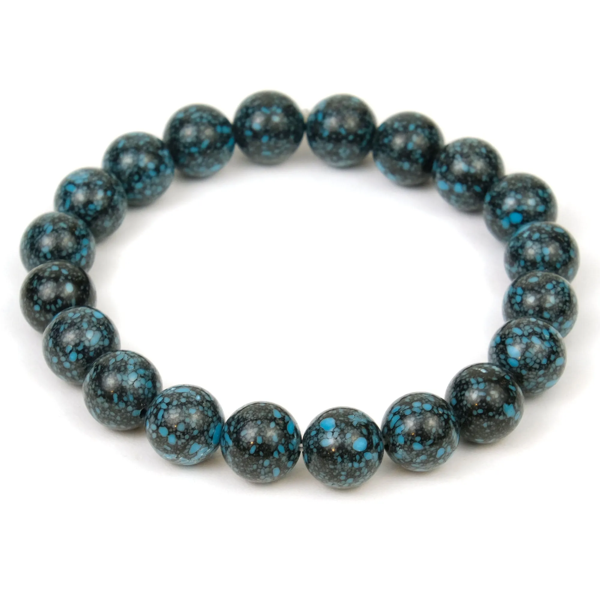 Tibetan Turquoise Stretch Bracelet 10mm