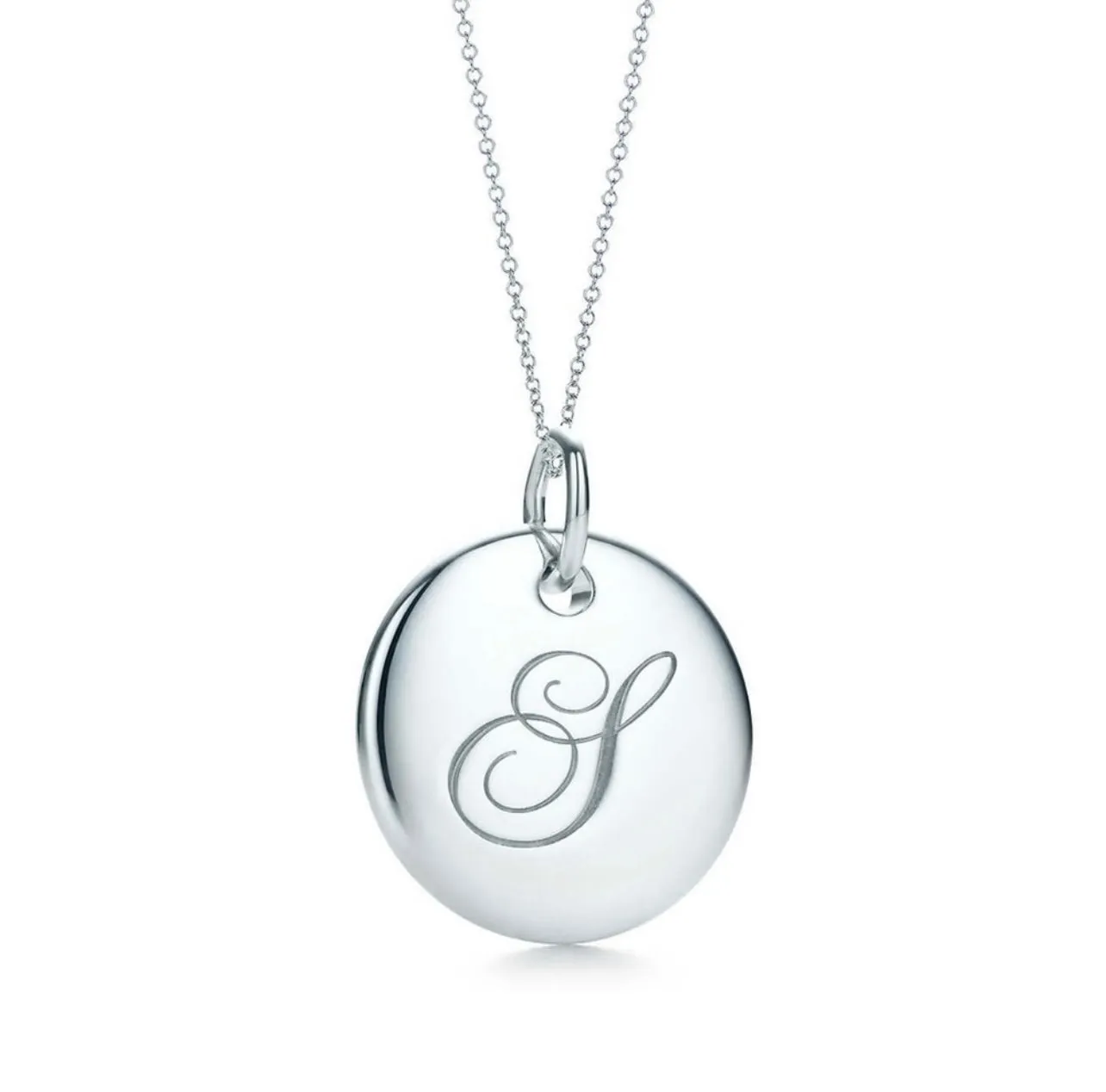 Tiffany & Co. Alphabet Notes S Disk Necklace