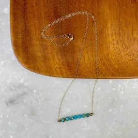 Turquoise Bar Necklace