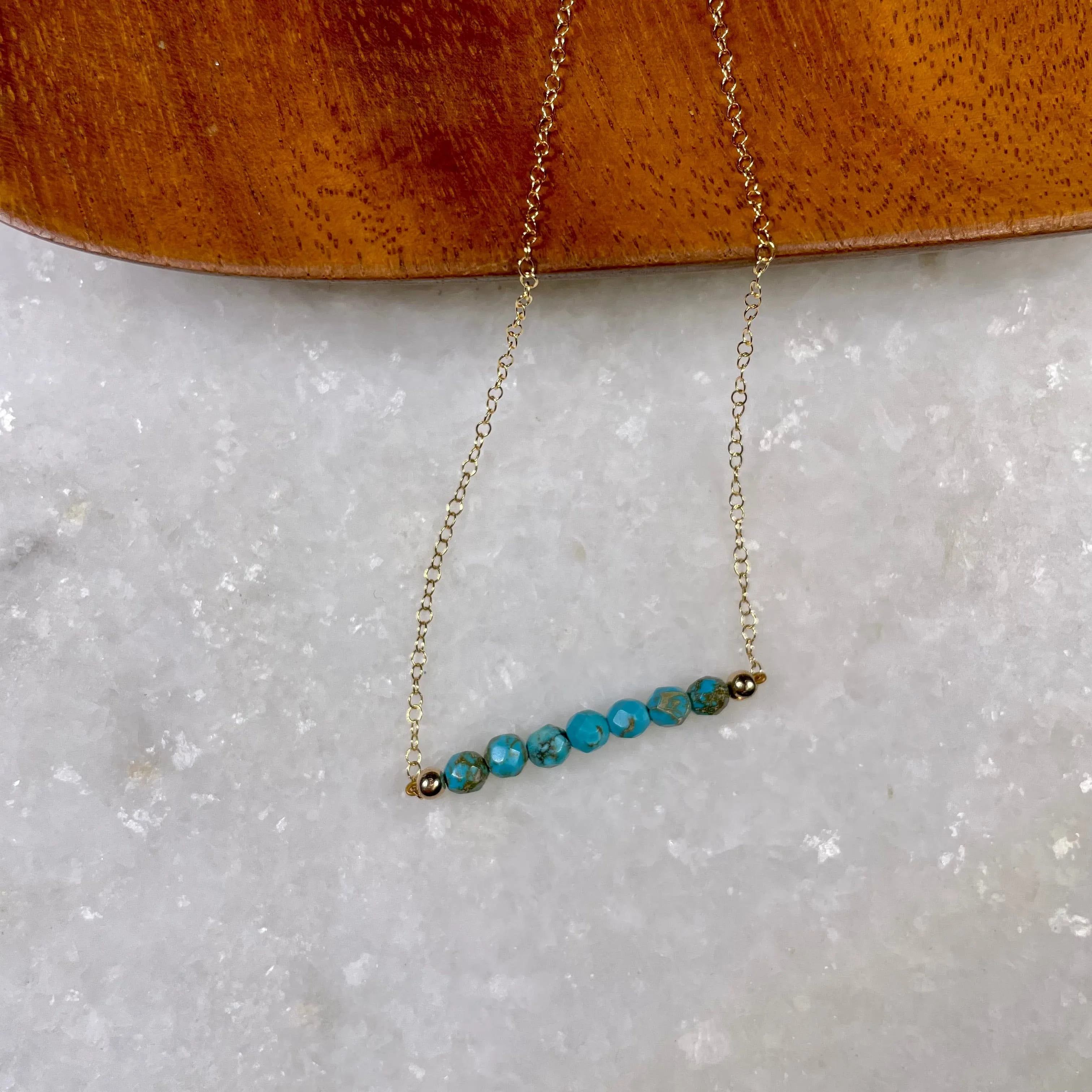 Turquoise Bar Necklace