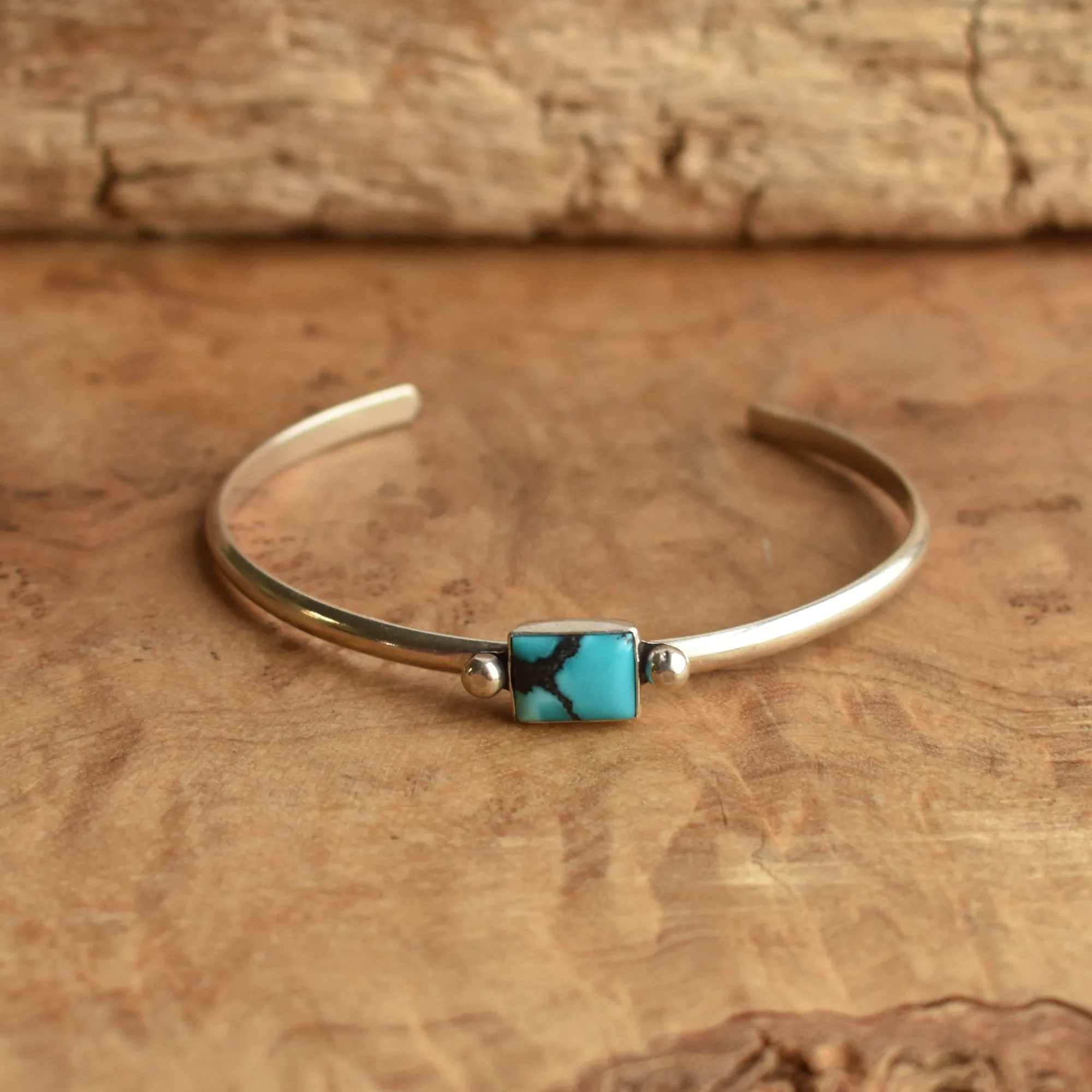 Turquoise Cuff Bracelet - Turquoise Bracelet - Turquoise Bangle - Silversmith Bracelet