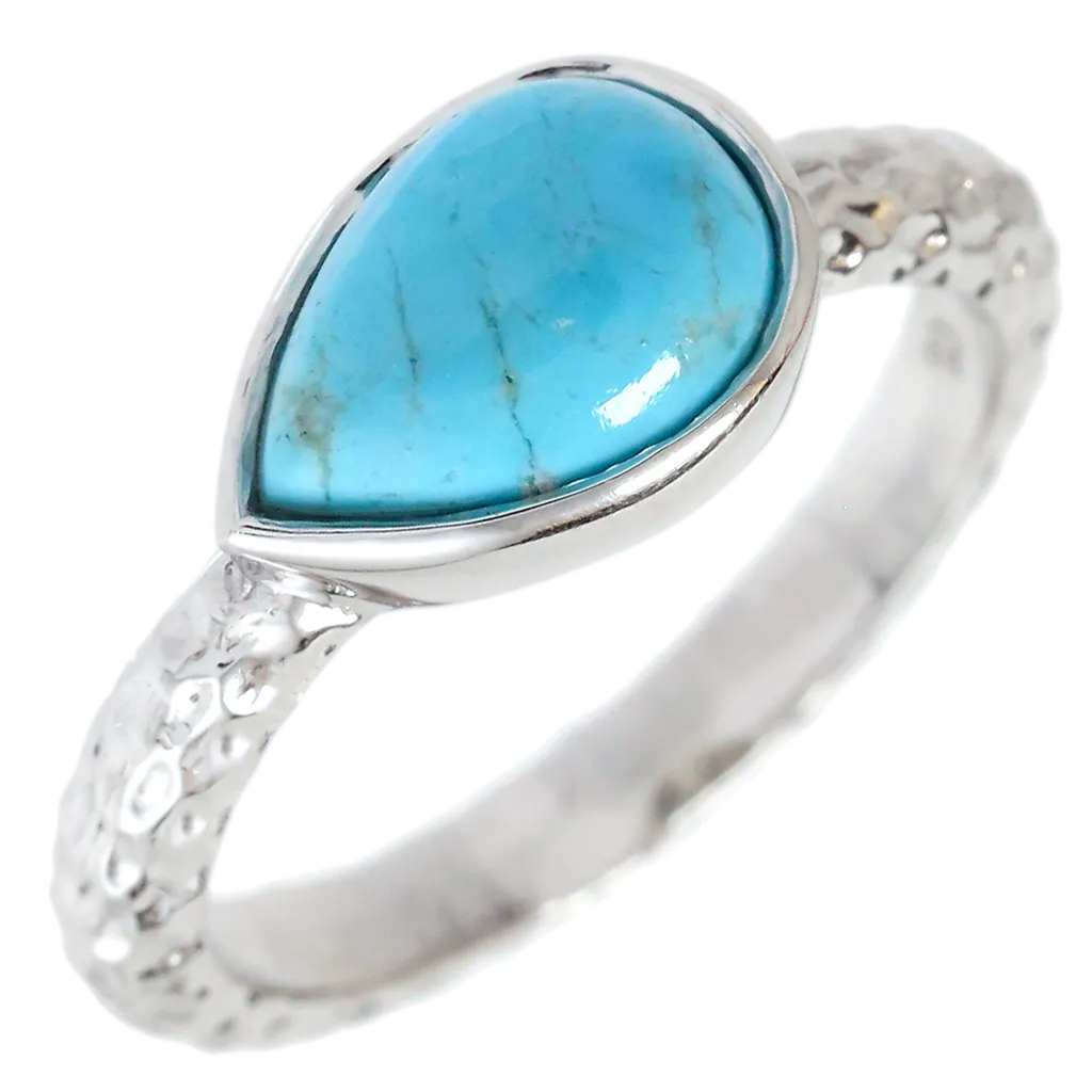 Turquoise Pear Ring