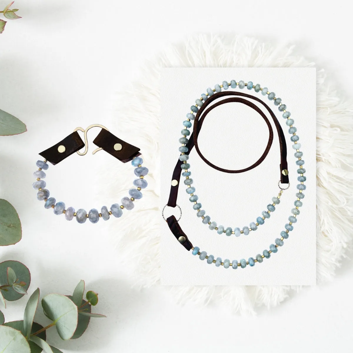 Unstoppable Positivity: Labradorite Jewelry Set