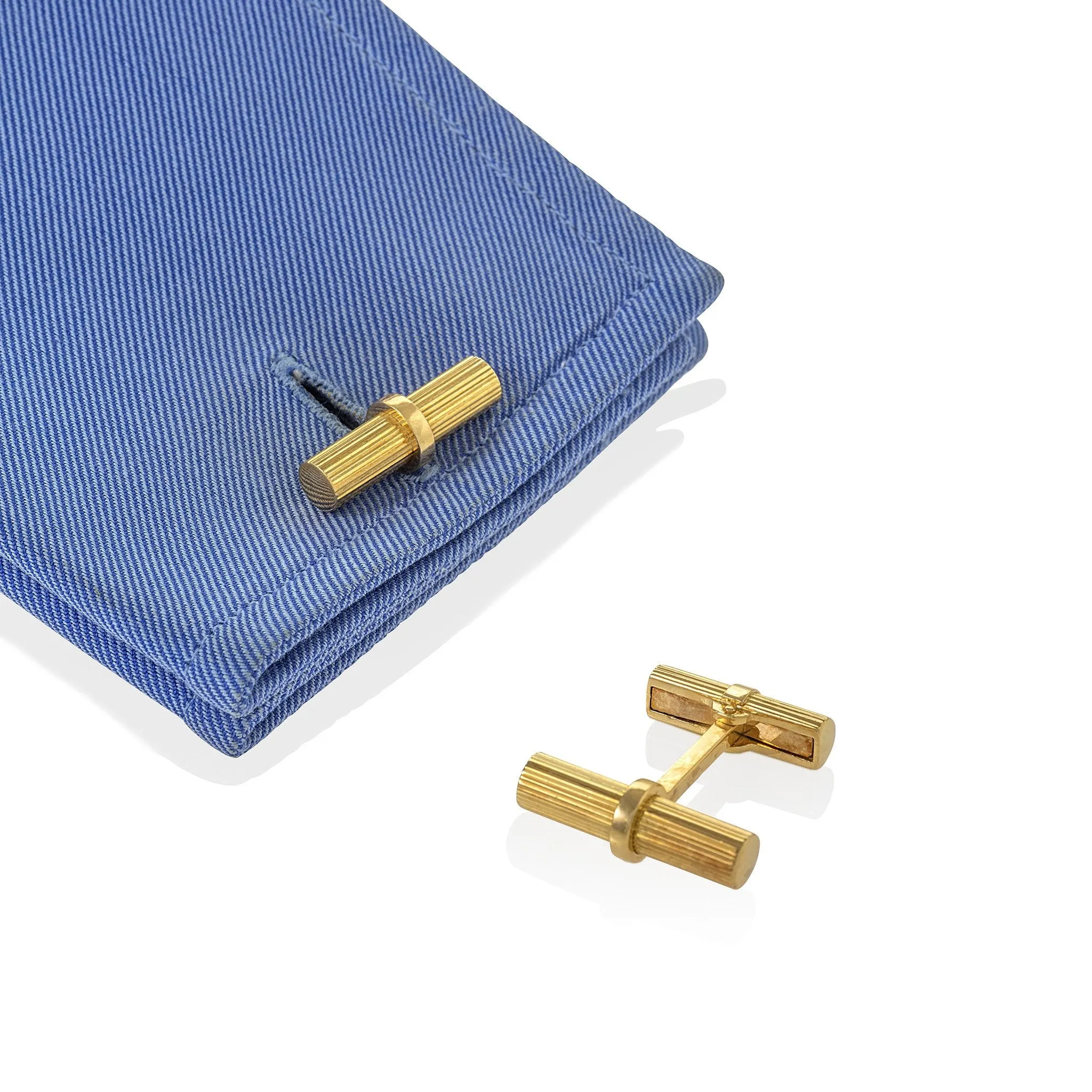 Van Cleef & Arpels Gold Cylinder Cuff Links