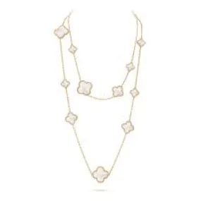 Van Cleef and Arpels Magic Alhambra 11 Motifs Long Necklace