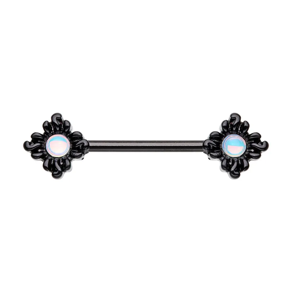 WILDKLASS Illuminating Opal Sun Nipple Barbell Ring