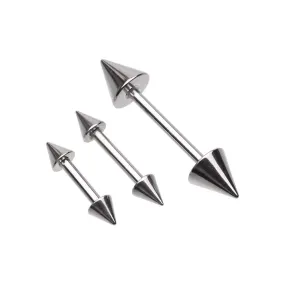 WILDKLASS Spike Straight Steel Barbell