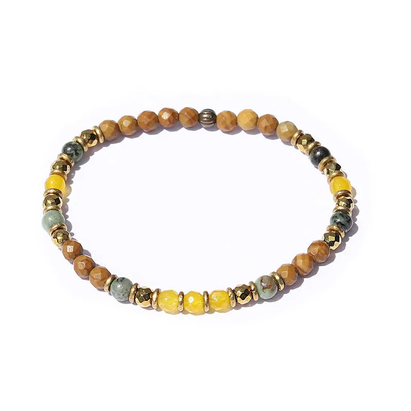 Yellow Jade and Jasper Delicate Bracelet *Final Sale*